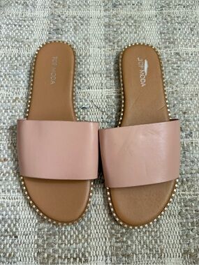 TOP MODA Pink Slide Sandals NEW SIZE 9